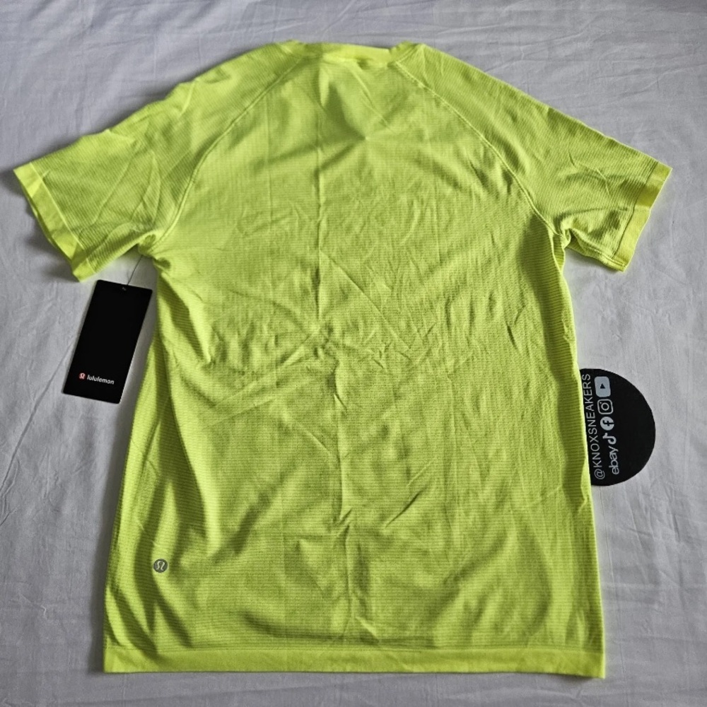 Lululemon Metal Vent Tech SS Shirt Highlighter Yellow HIYE Men's Size XSmall - Picture 4 of 6